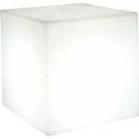 Newgarden Cuby sfeerlamp kubus hoogte 43cm, wit / opaal, Kunststof, Modern