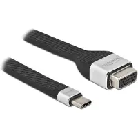 DeLOCK FPC Flat Ribbon Cable USB Type-C to VGA (DP Alt Mode) 13 cm