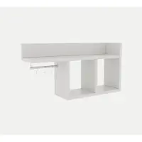 Emob Witte Wandplank | Melamine Gecoat | 18mm Dik | Multifunctioneel met Talrijke Planken
