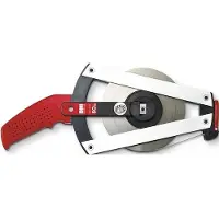 Bmi Meetband met frame | lengte 50 m bandbreedte 13 mm | B EG II | aluminium geel stalen rolbandmaat | 1 stuk - 305044050BF