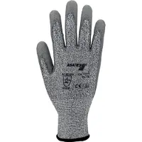 Asatex Snijbestendige handschoen | maat 10 grijs | EN 388 PSA-categorie II | HDPe m.polyurethaan | 10 paar - 3711/10 3711/10
