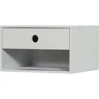 Woood Nancy Hangend Nachtkastje - MDF - Mist - 20x34x30