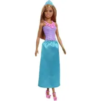 Barbie - DREAMTOPIA - Prinsessen look - met blauwe prinsessenrok en een paarse bodeice met op sterren en edelstenen geïnspireerde details
