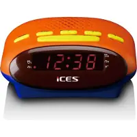 Ices ICR-210 Wekkerradio Rood