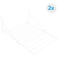 Acaza Wasrek - Droogrek - Droogrek Hangend - Set van 2 - Wit