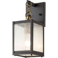 Elstead Lighting LED Wand Buitenlamp Lahden | 1X E27 Max 60W | IP44 | Dimbaar | Weathered Zinc