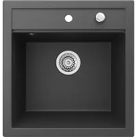 Bergström Tesa Spoelbak – 49 x 51 cm Zwart