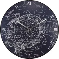 Nextime Milky Way Dome – Wandklok – 35 cm – Bol Glas – Wit