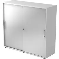 Hjh OFFICE PRO BETA 1753S - Hoogte van de map | 3 OH Schuifwandkast Rail handvat (kunststof) Wit/Zilver