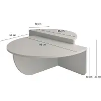 Skye Decor Locelso Salontafel | 100% Melamine Gecoat | Wit