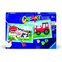 Ravensburger CreArt Tractor with scenery - Schilderen op Nummer