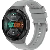 Strap-it Siliconen Smartwatch bandje - Geschikt voor Huawei Watch GT 2e siliconen bandje - grijs - Horlogeband / Polsband / Armband - GT2E