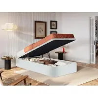 Vente-unique Bedbodem met opberglade 90 x 200 cm - Mat wit - HESTIA van YSMÉE