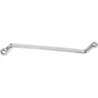 Bgs Dubbele ringsleutel met E-profiel ringkoppen cranked SW E6 x E8