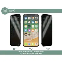 BigBen Interactive , Screenprotector geschikt voor iPhone 16 Pro Max - Privacy Tempered Glass 2.5D, Transparant zwart
