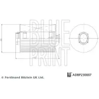 Blue Print ADBP230007 Brandstoffilter