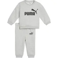 Puma Joggingpak 'Essentials' grijs gemêleerd / zwart