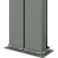vidaXL Windscherm uittrekbaar 117x1200 cm zwart