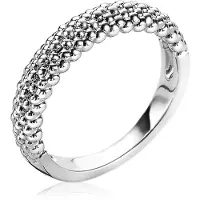 Zinzi zilveren ring glinsterende bolletjes ZIR1968