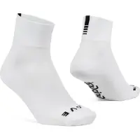 Gripgrab - Lightweight SL Korte Performance Zomer Fietssokken 1 Paar Coolmax Wielersport Sokken Low Cut - Wit - Unisex - Maat XS (35-38)