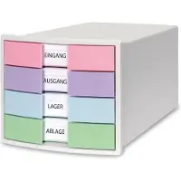 HAN IMPULS Ladesysteem PS (Polystyreen) Wit 4 Lades 28 x 36,7 x 23,5 cm