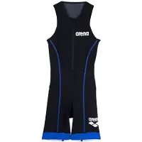 Arena W Trisuit St 2.0 Front Zip Black/royal Maat: XXS | Badpakken Outlet | Dames | Zwart