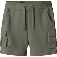 Name it MINI sweatshort olijfgroen Korte broek Jongens Katoen Effen - maat 80