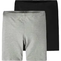Name it Leggings 'NKFVivian' lichtgrijs / zwart