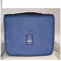 Travel Toilettas Dames - Make-up tasje - Blauw - Reis Toilettas met haak - Toilettassen - Oranizer - 24cm x 19cm