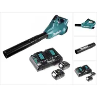 Makita DUB 362 2x18 volt accu bladblazer + 2x 6 Ah accu + DC 18 RD dubbele lader