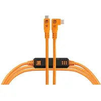 Tether Tools TetherPro Optima 10G USB-C, 15' (4.6m), straight to right orange