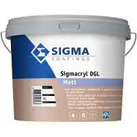 Sigma Sigmacryl DGL Matt | Matte Muurverf en Plafondverf 5 LTR - Kleur|1|2
