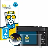 BROTECT - Screenprotector voor Panasonic Lumix DC-TZ99 - Folie Beschermfolie transparant volledig dekking - 2 Stuks