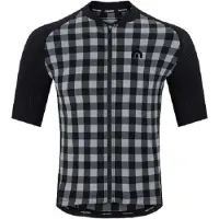 Megmeister Woven Jersey Soane Black/Grey - Fietsshirt korte mouwen Zwart/Grijs Unisex-XXL