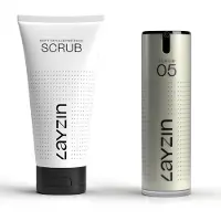 Layzin Voordeelset – Zachte Exfoliërende Scrub + Rode & Gevoelige Huid Serum 130 ml