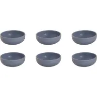 Palmer - Sandy Loam - Schaal - Kom - 6 stuks - 30 cl - ø 12 cm - Blauw - Stoneware - Bordenset