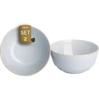 Palmer - Barolo - Schaal - Kom - 2 stuks - 45 cl - ø 16 cm - Lichtblauw - Stoneware - Bordenset