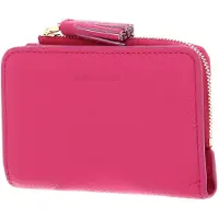 Coccinelle Leren Portemonnee Tassel Wallet New Fucsia Paars