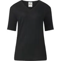 Lunatex - dames thermo T-shirt korte mouw - zwart - maat XS