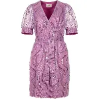 Freebird Dames Jurken Dieke Ss - Lila - Maat M