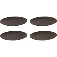 Palmer - Ruston - Bord - 4 stuks - ø 27 cm - Bruin - Stoneware - Bordenset