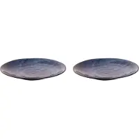 Palmer - Kiryu - Bord - 2 stuks - ø 25,5 cm - Blauw - Porselein - Bordenset
