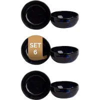 Palmer - Bama Blue - Schaal - Kom - 6 stuks - 30 cl - ø 12 cm - Blauw - Stoneware - Bordenset