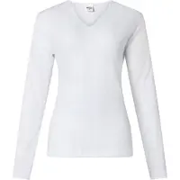 Lunatex - dames thermo T-shirt - lange mouw - 50% polyester en 50% modal - wit - maat L