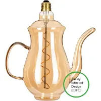 Bailey LED lamp E27 | Theepot | Filament | Goud | 1900K | Dimbaar | 4W