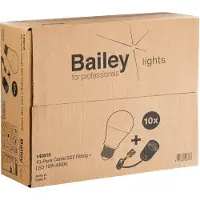 Bailey 10-Pack verhuisfitting met lichtbron | Peer A60 | Mat | 4000K | 10W