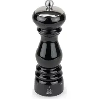 Peugeot Parijs zoutmolen - 18 cm, zwart gelakt hout