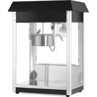 Hendi Popcornmachine - Zwart - 230V/1500W - 560x420x(H)770mm 282762 - Horeca & Professioneel, Leuke keuken, Zwart