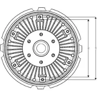 NRF 49562 Koppeling, radiateurventilator