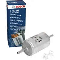 Bosch Brandstoffilter F5316 Bosch voor o.a. ALFA ROMEO, CADILLAC, LADA, VOLKSWAGEN